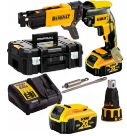 DeWalt DCF620P2K-QW gipszkarton csavarozó 18V 2 db 5Ah akkumulátor + töltő TSTAK kofferben