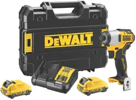 DeWalt DCF801D2-QW ütvecsavarozó 12V 163Nm 2db 2Ah akkumulátor és töltő TSTAK kofferban