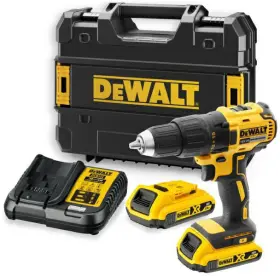 DeWalt DCD777D2T-QW fúrócsavarozó 18V 2Ah akkumulátor és töltő TSTAK kofferben