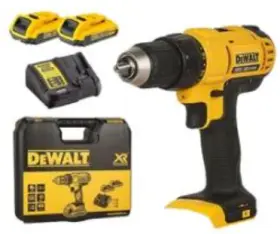 DeWalt DCD771D2-QW fúrócsavarozó 18V 2db 2Ah akkumulátor és töltő TSTAK Kofferben
